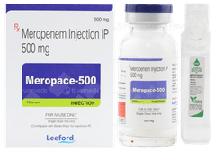 Meropace 500 MG Injection 10 ML